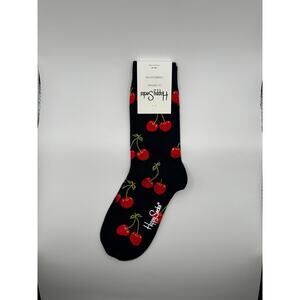 1 Pair Happy Socks Black Cherry Size Medium Unisex